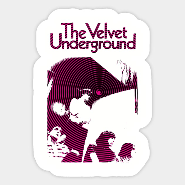 The Velvet Underground Sticker by HAPPY TRIP PRESS